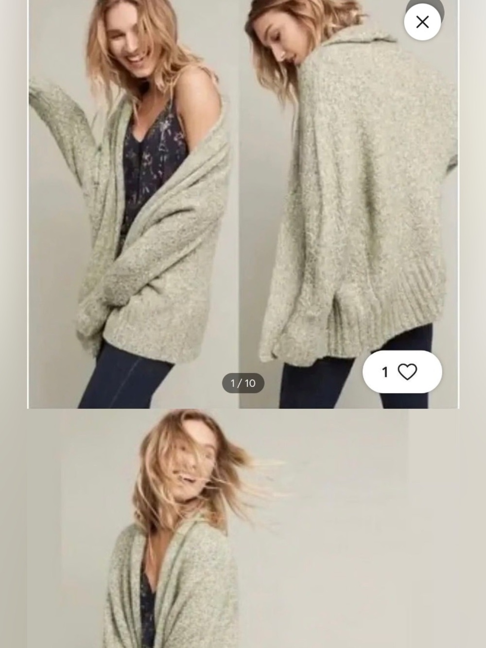 Angel of the North Cardigan- Anthropologie 128$